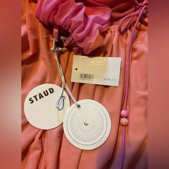 Staud Summer Backless Halter Dress, NWT - Picture 4 of 6